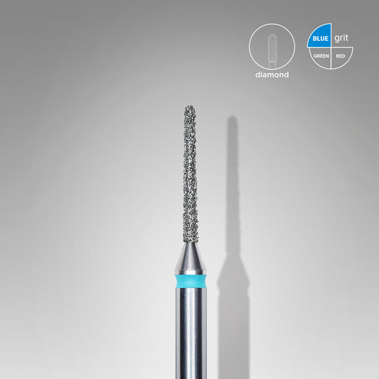 Diamond nail drill bit, "needle", blue, head diameter 1 mm/ working part 10 mm image 0