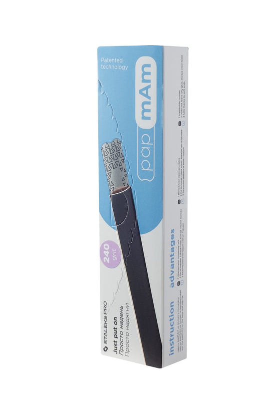 Disposable papmAm files for straight nail file EXPERT 22 240 grit (50 pcs) image 0