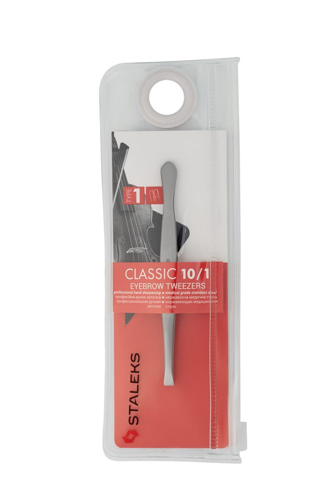 Eyebrow tweezers CLASSIC 10 TYPE 1 (wide straight) image 3