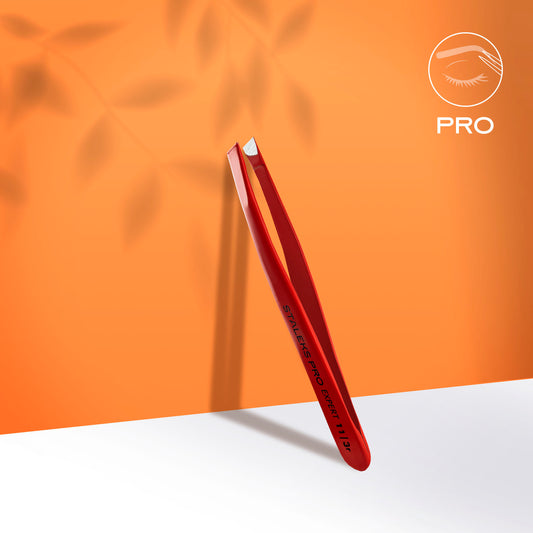 Eyebrow tweezers EXPERT 11 TYPE 3 (wide slant) red colour image 0