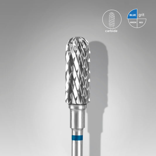 Carbide nail drill bit, rounded "cylinder", blue, head diameter 5 mm/ working part 13 mm image 0