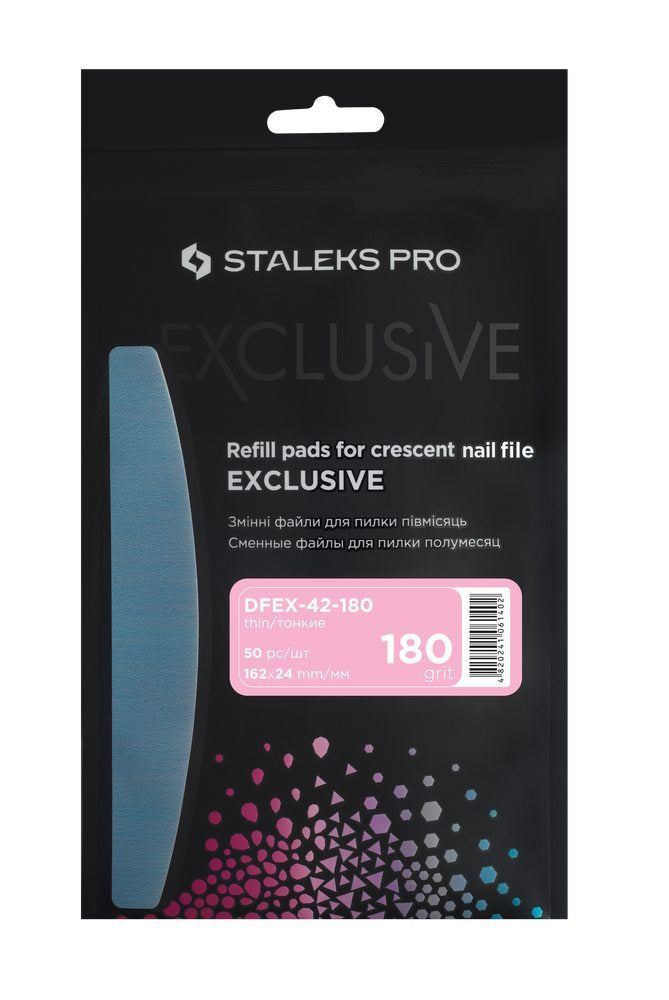 Disposable files for crescent nail file EXCLUSIVE 42 180 grit (50 pcs) image 2