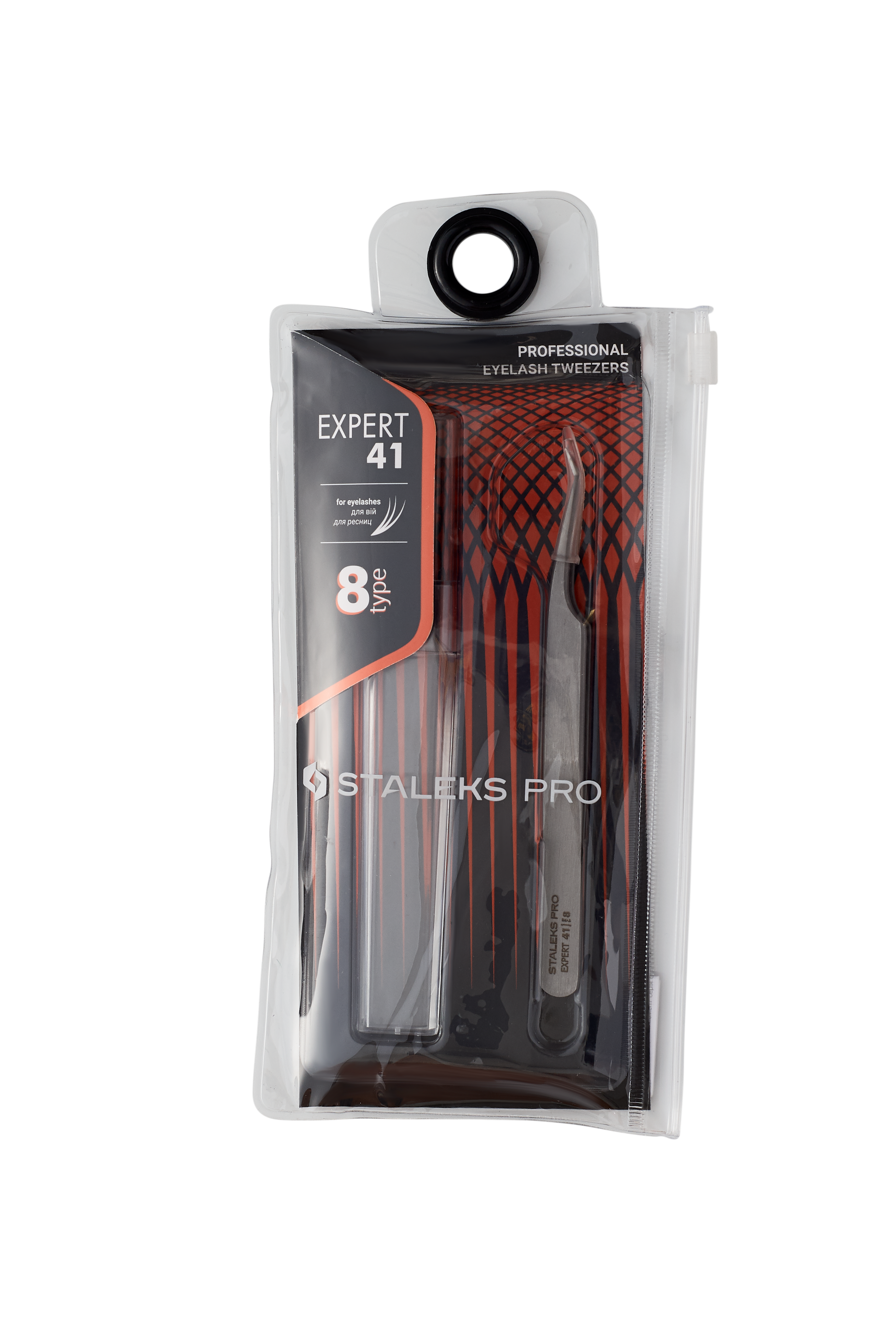 Professional eyelash tweezers EXPERT 41 TYPE 8 (Mini L,70') image 4