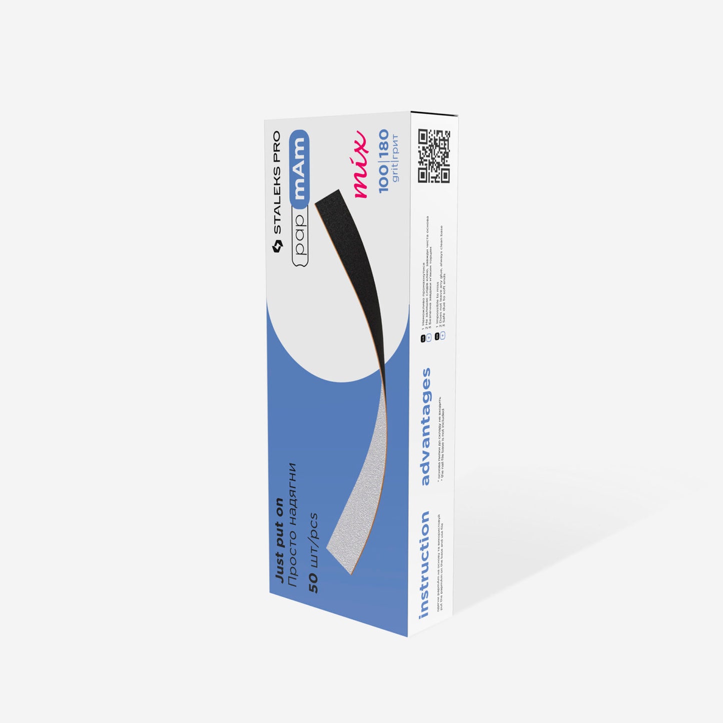 Disposable double-sided files papmAm Mix EXPERT 22 100/180 grit (50 pcs) image 3