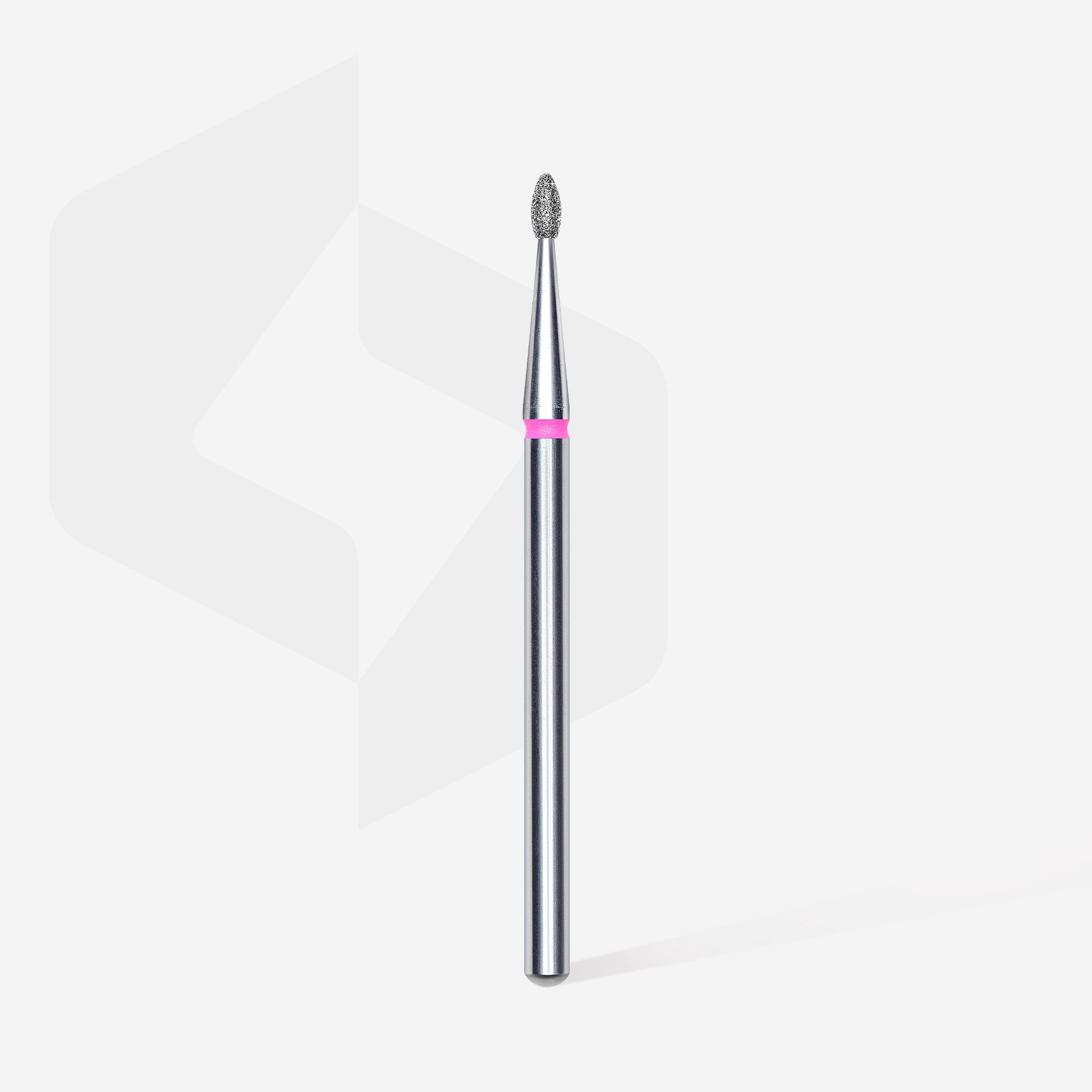 Diamond nail drill bit, rounded "bud" , red, head diameter 1.6 mm/ working part 3.4 mm image 1