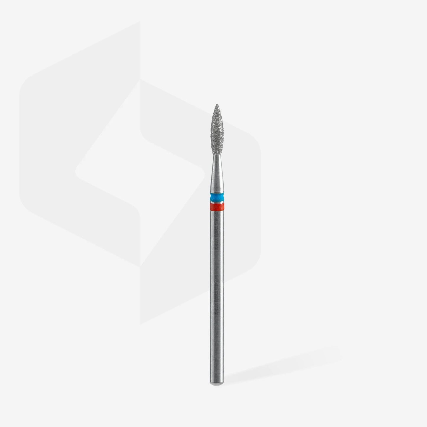 Diamond nail drill bit DUO flame red-blue EXPERT head diameter 2,1 mm / working part 8 mm image 2
