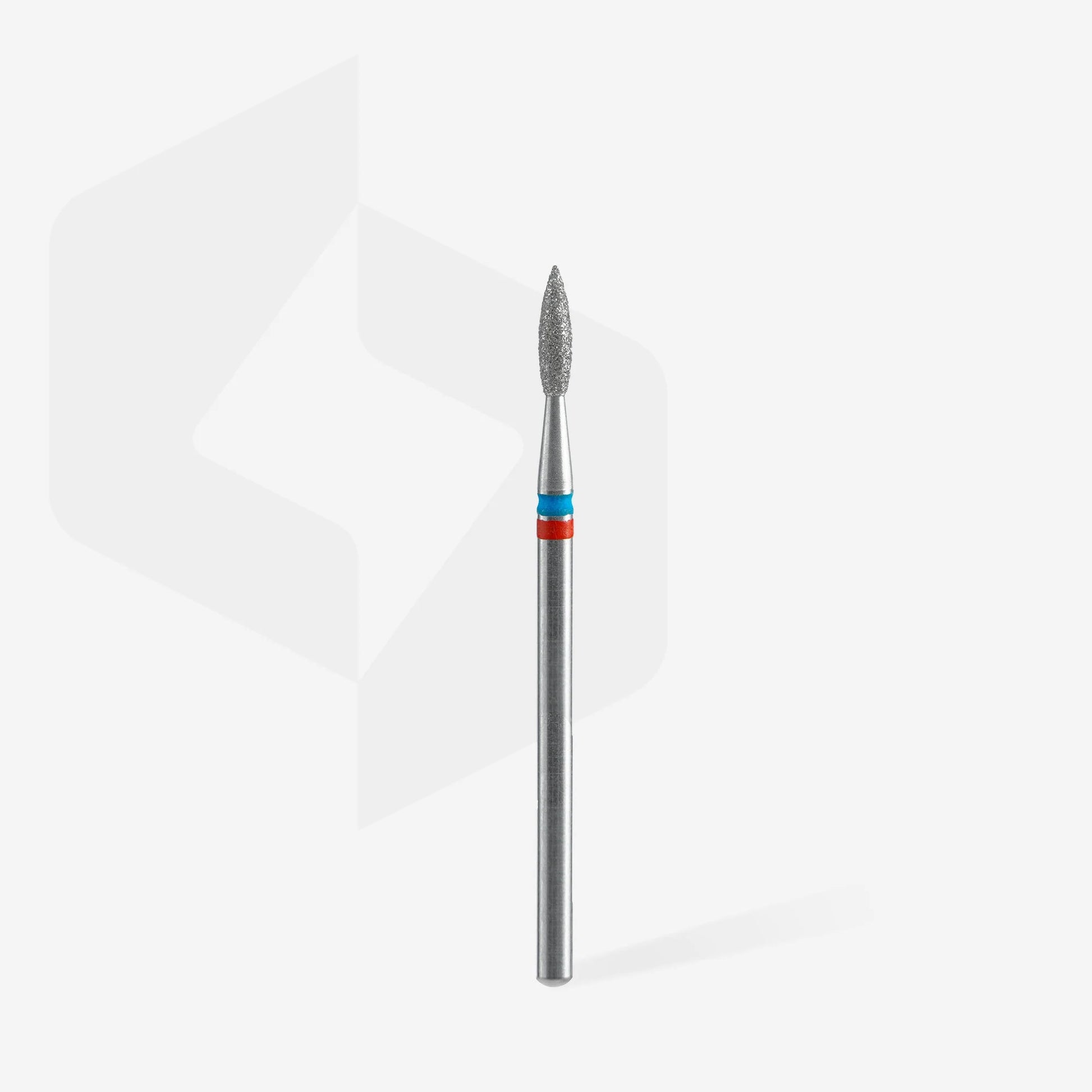 Diamond nail drill bit DUO flame red-blue EXPERT head diameter 2,1 mm / working part 8 mm image 2