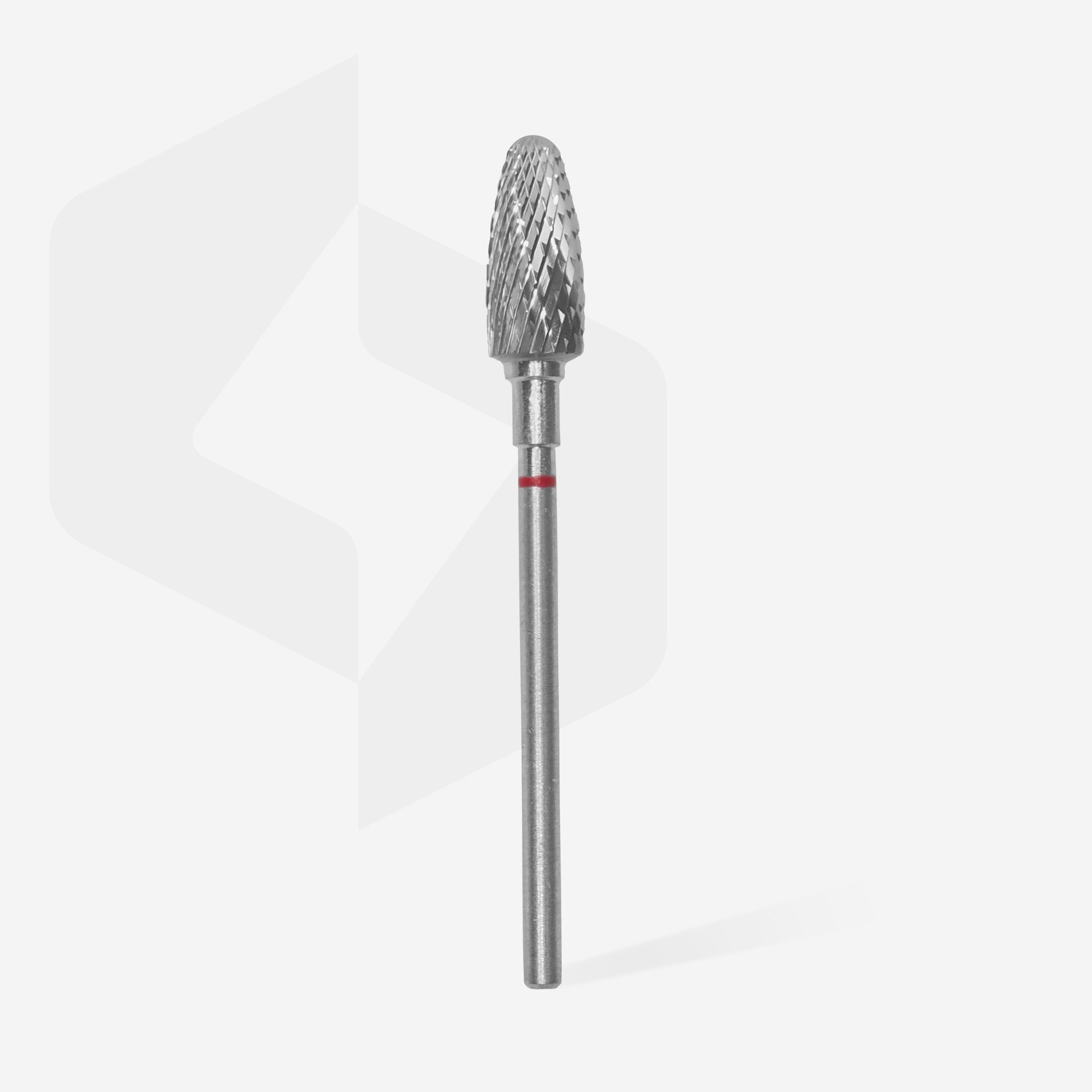 Carbide nail drill bit, "corn", red, head diameter 6 mm/ working part 14 mm image 1