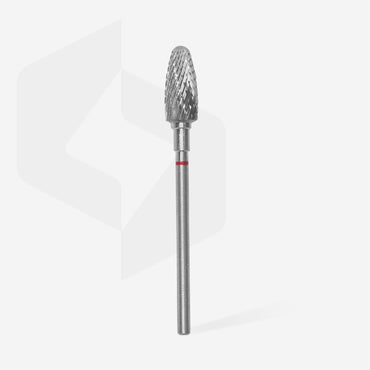 Carbide nail drill bit, "corn", red, head diameter 6 mm/ working part 14 mm image 1