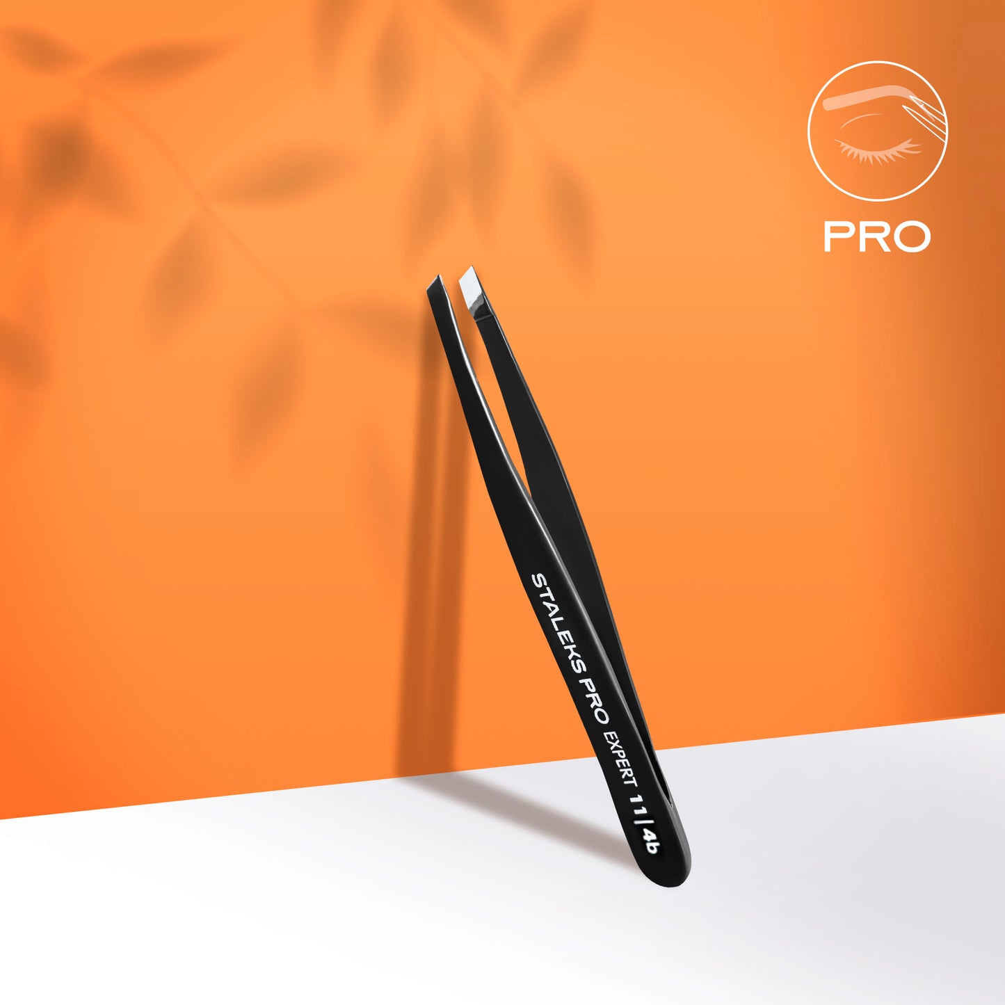 Eyebrow tweezers black EXPERT 11 TYPE 4b (narrow beveled)