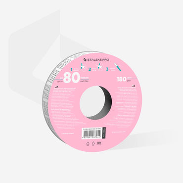 Disposable white abrasive tape EXPERT 180 grit for the plastic case