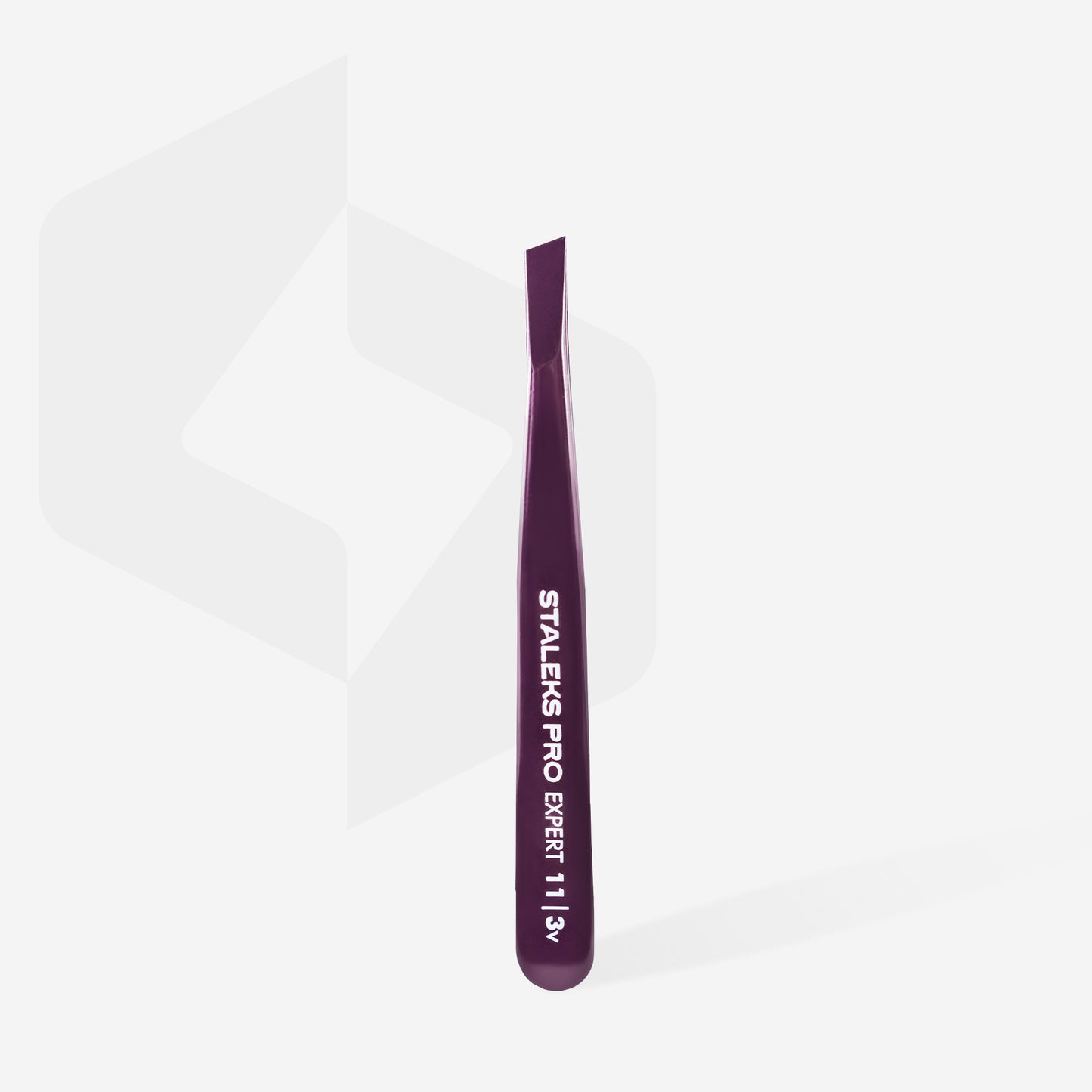 Eyebrow tweezers violet EXPERT 11 TYPE 3v (wide beveled)