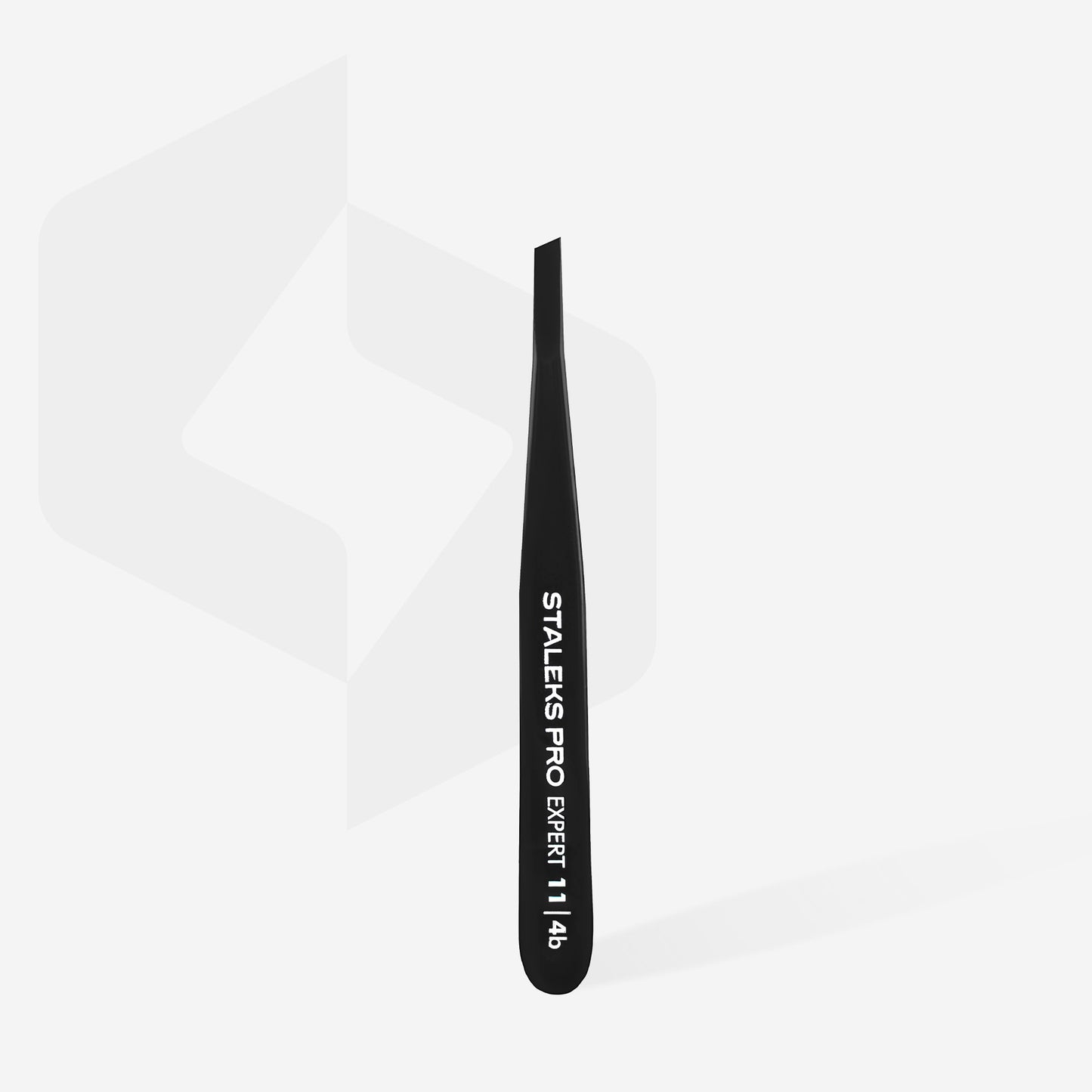 Eyebrow tweezers black EXPERT 11 TYPE 4b (narrow beveled)