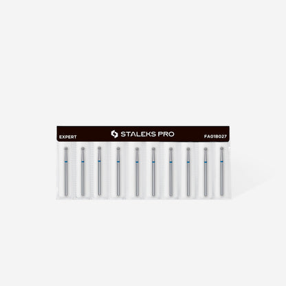 Diamond nail drill bit ball blue EXPERT head diameter 2,7 mm