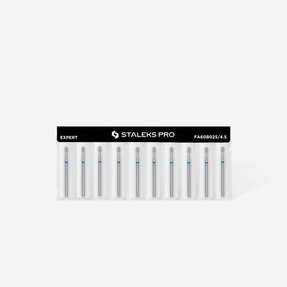 Diamond nail drill bit pointed bud blue EXPERT head diameter 2,5 mm / working part 4,5 mm