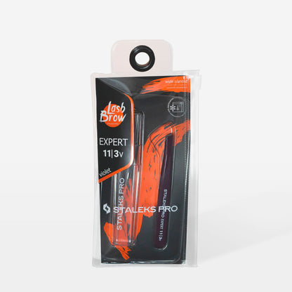 Eyebrow tweezers violet EXPERT 11 TYPE 3v (wide beveled)