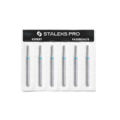 Diamond nail drill bit, rounded "cylinder", blue, head diameter 1.4 mm/ working part 8 mm image 2