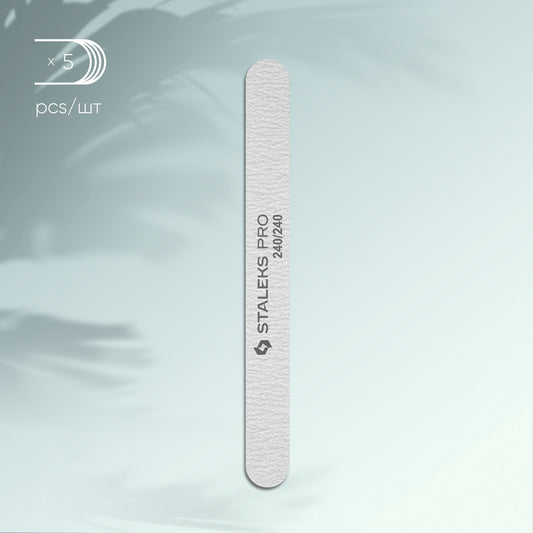 Set mineral straight nail file SMART 240/240 grit, (5 pc.)