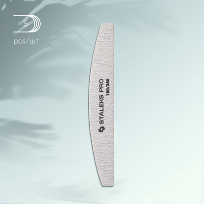 Set mineral crescent nail file SMART 180/240 grit (5pc.)