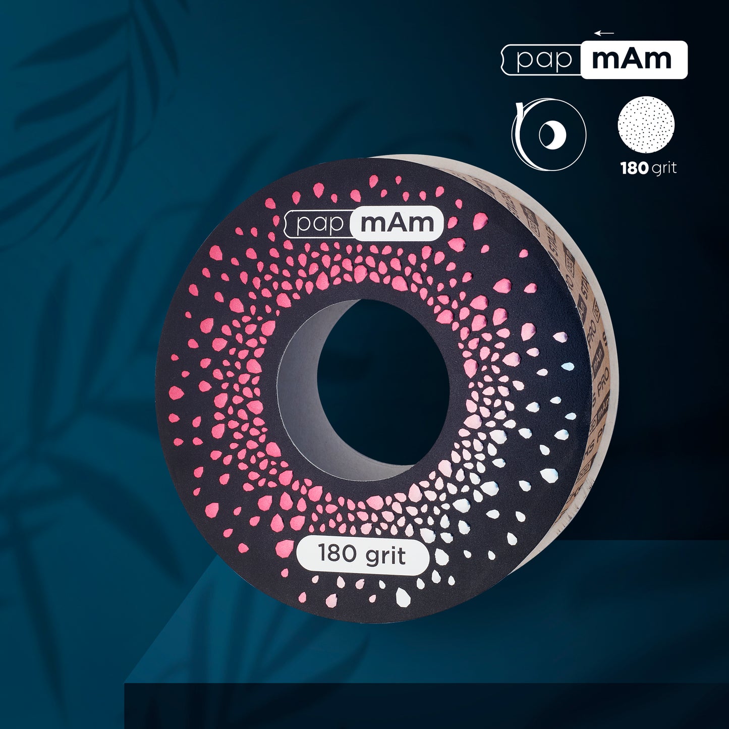 Refill roll for nail file papmAm EXCLUSIVE (without plastic case) STALEKS PRO 180 grit  (7meters)