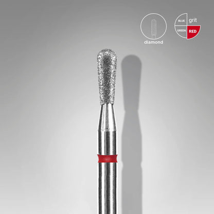 Diamond nail drill bit match red EXPERT head diameter 2,3 mm / working part 5 mm image 0