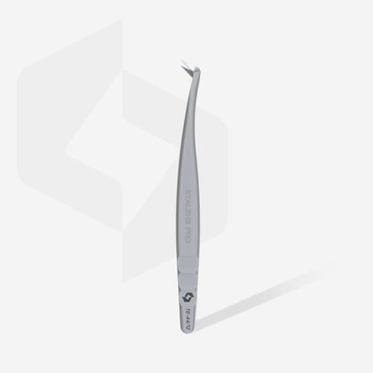 Professional eyelash tweezers with fiber tips EXPERT 44 TYPE 12 (L-shaped, 65′) image 1