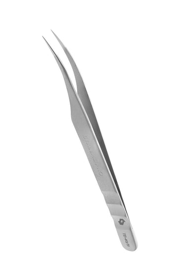 Professional eyelash tweezers EXPERT 40 TYPE 11 (curved) image 1