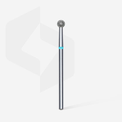 Diamond nail drill bit, "ball", blue, head diameter 3,5 mm (6 pcs) image 1