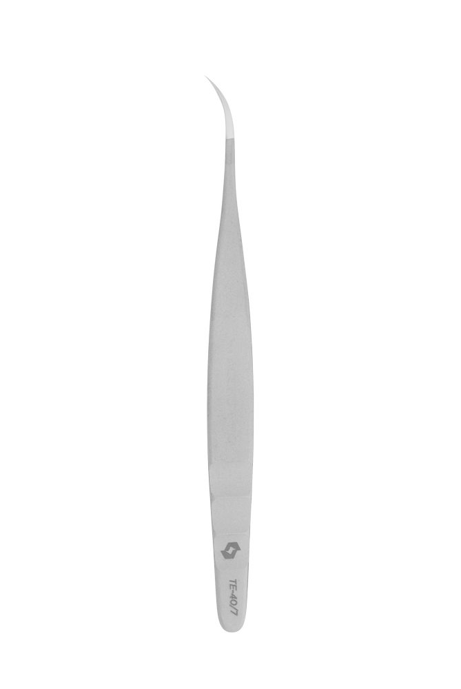 Professional eyelash tweezers EXPERT 40 TYPE 7 (curved) image 3