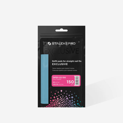 Disposable files for straight nail file EXCLUSIVE 22 150 grit (50 pcs)