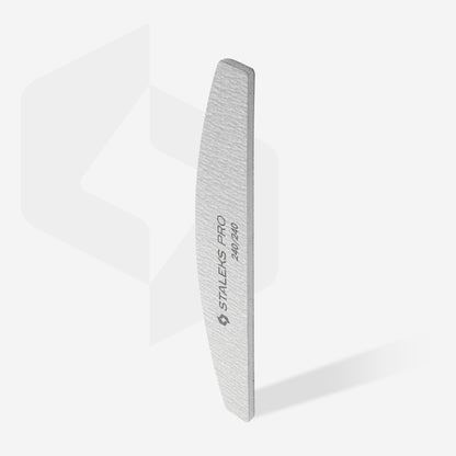Set mineral crescent nail file SMART 240/240 grit, (5 pc.)
