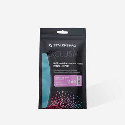Disposable files for crescent nail file EXCLUSIVE 42 240 grit (50 pcs)