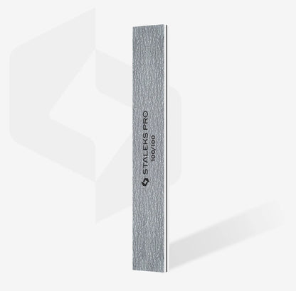 Staleks Straight Wide Mineral Nail File 100/100 Grit (50 pcs)