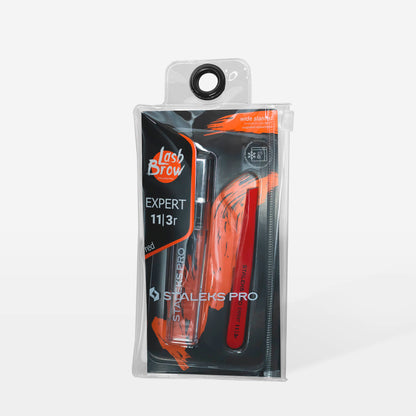 Eyebrow tweezers EXPERT 11 TYPE 3 (wide slant) red colour image 4
