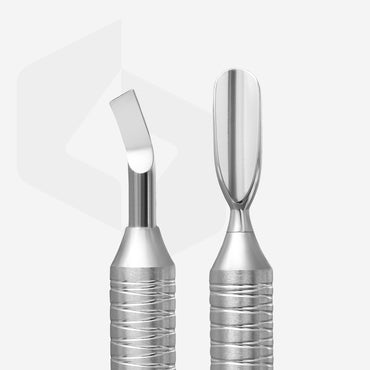 Hollow manicure pusher EXPERT 100 TYPE 4.2 (rounded pusher + blade bent) image 1