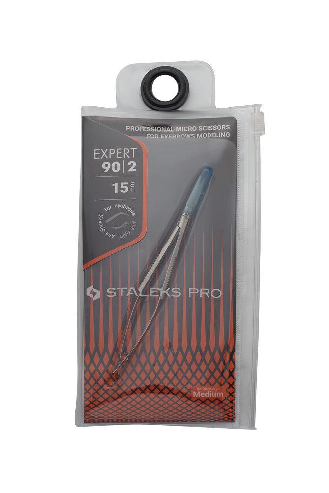 Professional micro scissors for eyebrows modeling EXPERT 90 TYPE 2 image 4