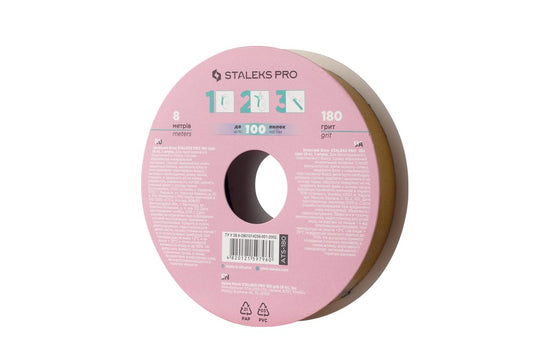 Refill roll for nail file (without plastic case) STALEKS PRO 180 grit  (7meters) image 0