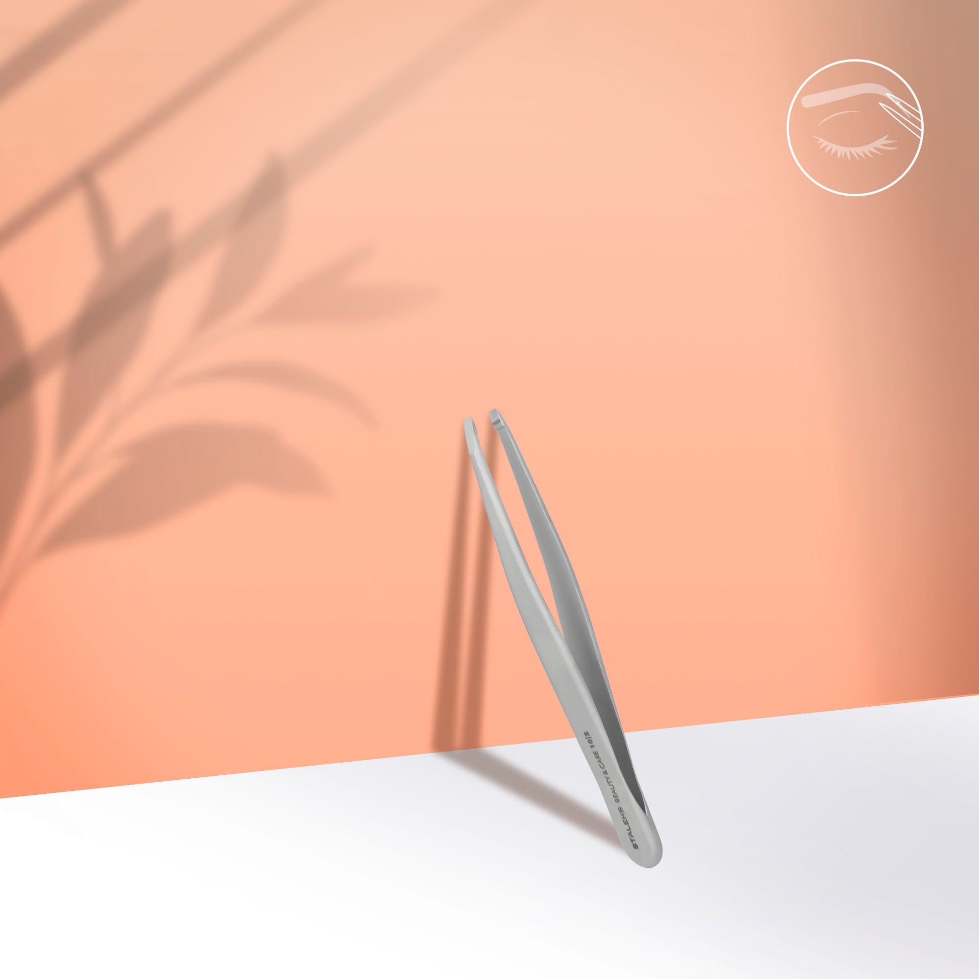 Eyebrow tweezers BEAUTY &amp; CARE 10 TYPE 2 (straight) image 0