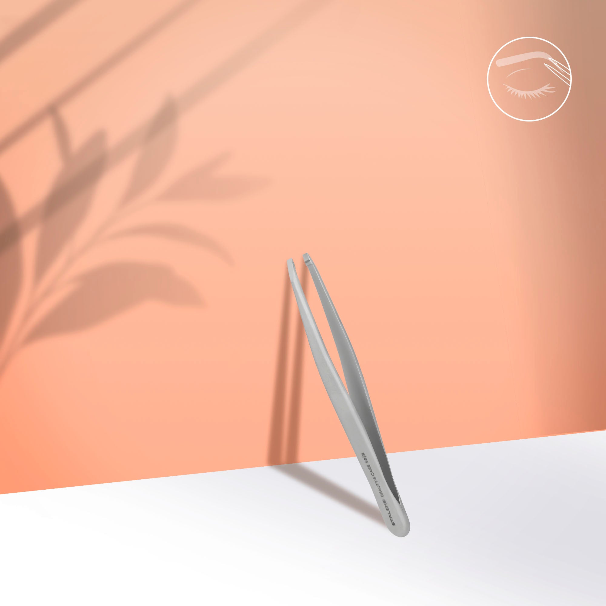 Eyebrow tweezers BEAUTY &amp; CARE 10 TYPE 2 (straight) image 0