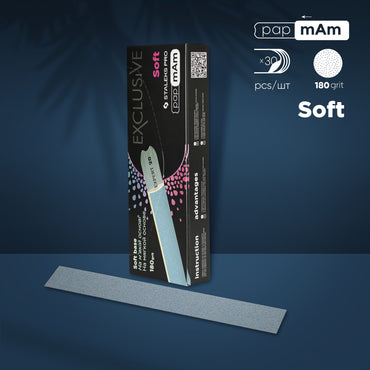Disposable files for straight nail file (soft base) EXCLUSIVE 20 180 grit (30 pcs)
