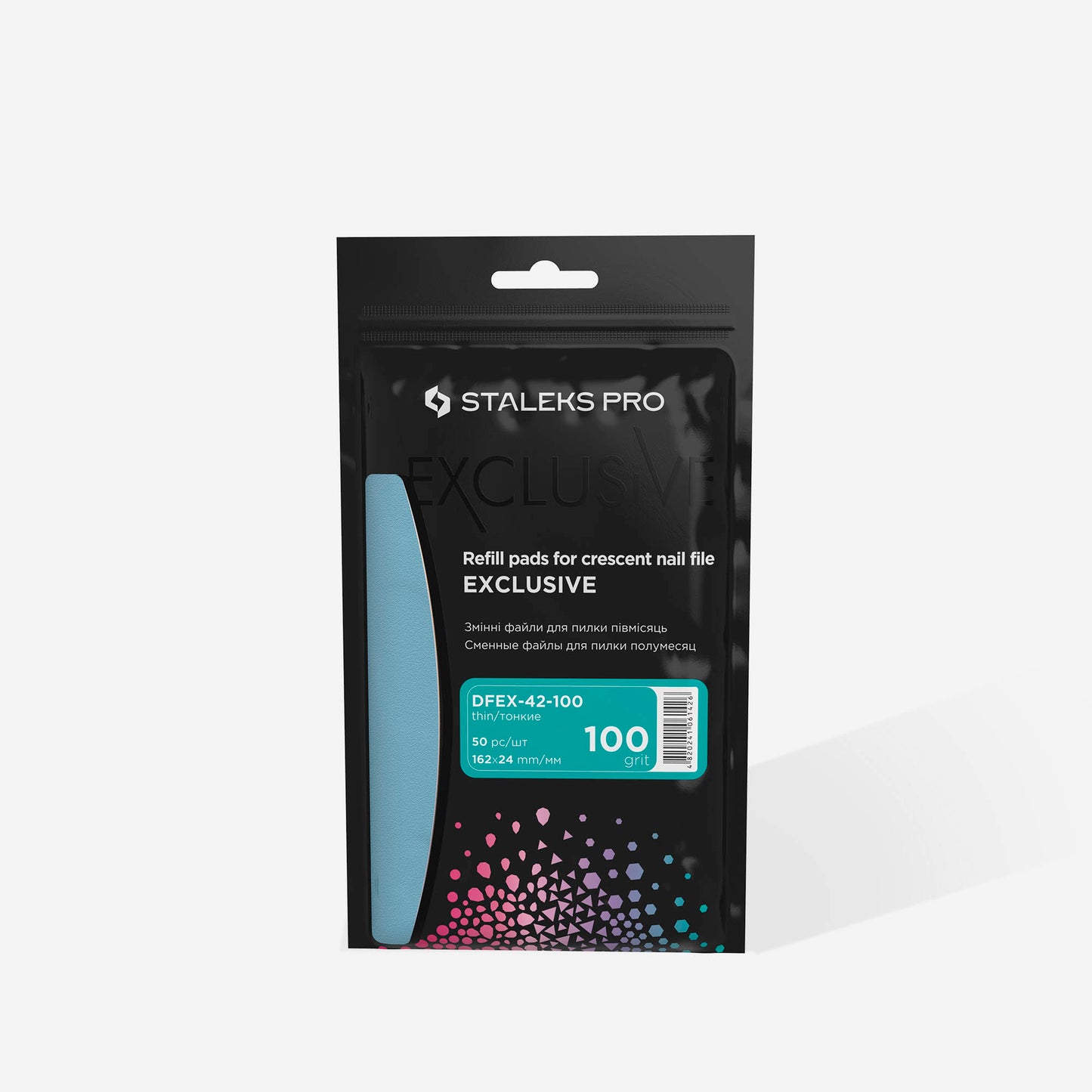 Disposable files for crescent nail file EXCLUSIVE 42 100 grit (50 pcs)
