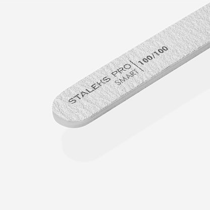 Set mineral straight nail file SMART 100/100 grit, (5 pc.)