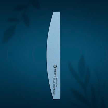 Mineral crescent nail file EXCLUSIVE without foam 240/240 grit