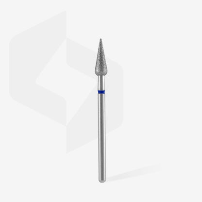 Diamond nail drill bit pointed pear blue EXPERT head diameter 4 mm / working part 12 mm image 1
