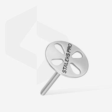Elongate pedicure disc PODODISC STALEKS PRO L and set of disposable file 180 grit 5 pc (25 mm) image 1