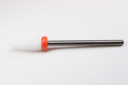 Flame Ceramic Nail Drill Bit. Red image 1