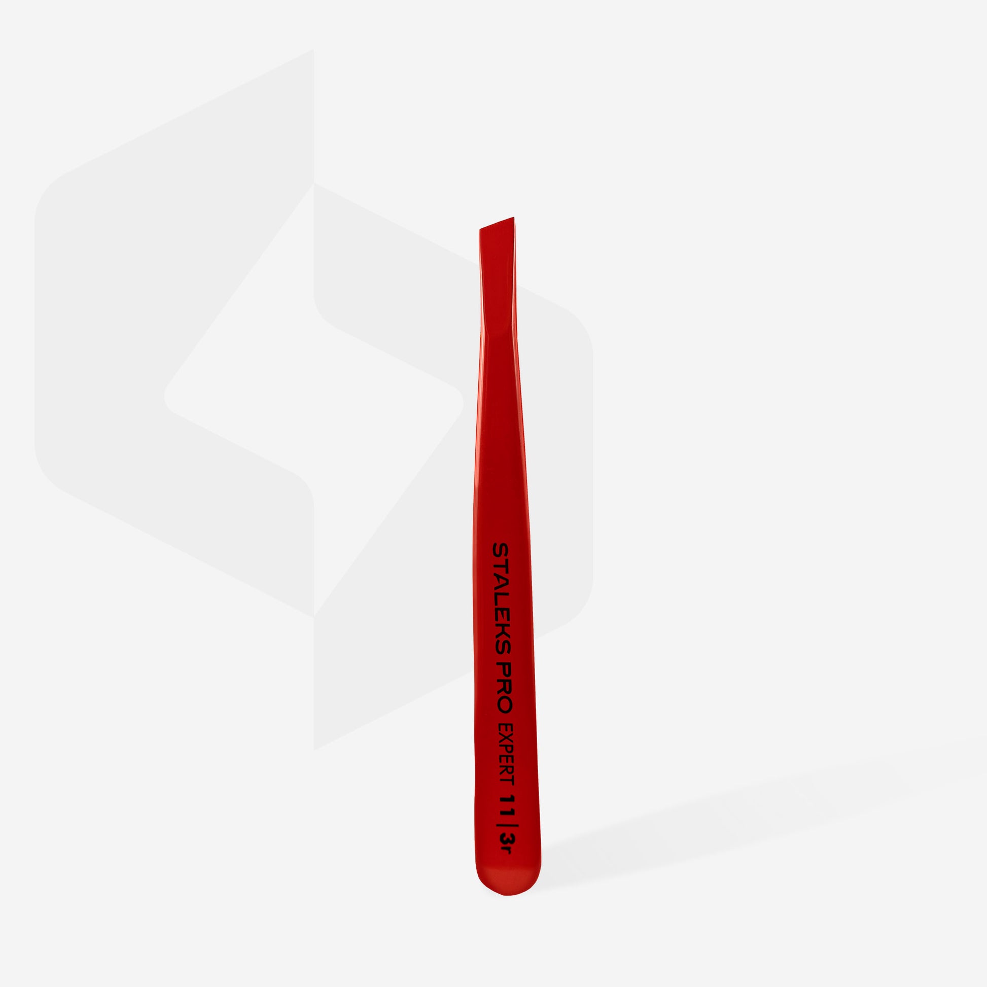 Eyebrow tweezers EXPERT 11 TYPE 3 (wide slant) red colour image 3