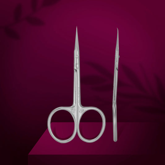 Professional cuticle scissors with hook Staleks Pro Exclusive 21 Type 2 (Magnolia) image 0