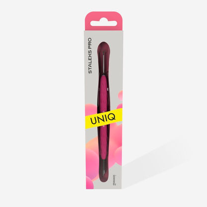 Manicure pusher with silicone handle “Gummy” UNIQ 11 TYPE 2 (slanted pusher + ring) image 3