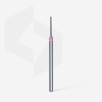 Diamond nail drill bit, "needle", red, head diameter 1 mm/ working part 10 mm image 1